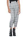 PARIS PLAID TOGGLE JOGGER-ALICE + OLIVIA