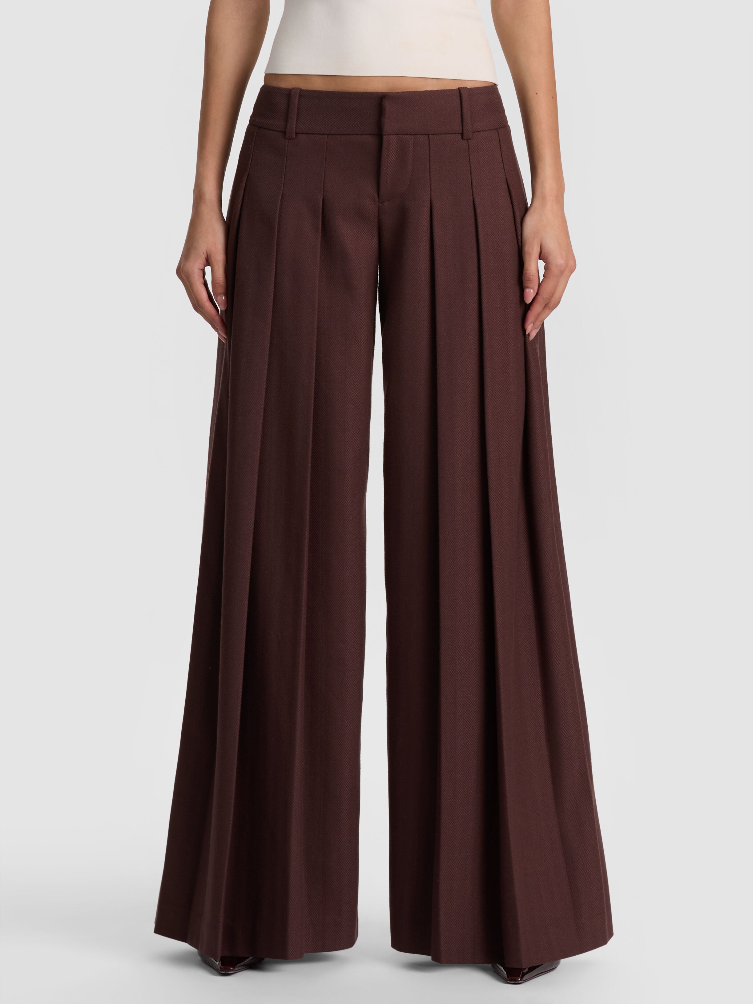 SIMON PLEATED TROUSER-ALICE + OLIVIA