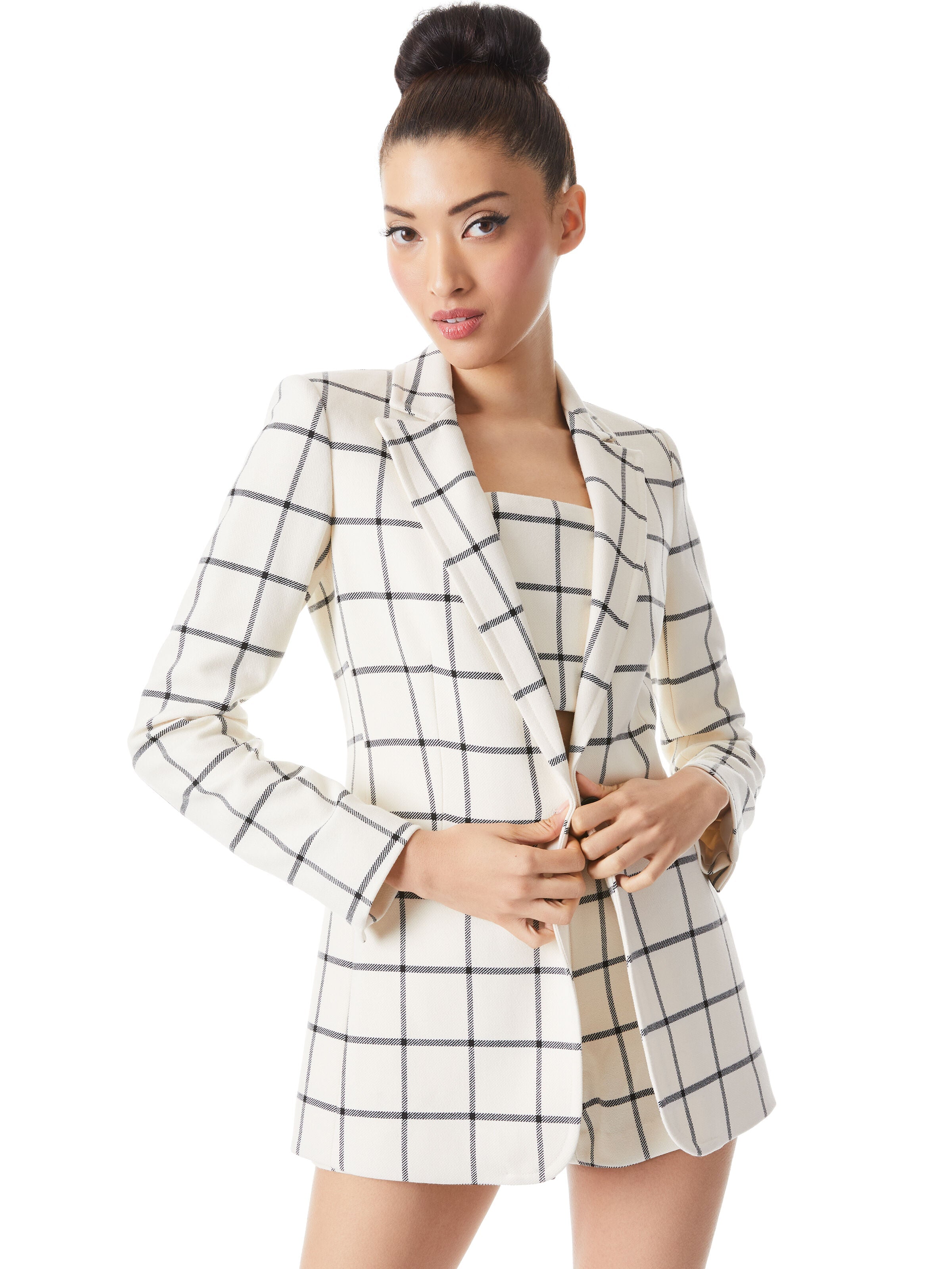 BREANN FITTED BLAZER-ALICE + OLIVIA