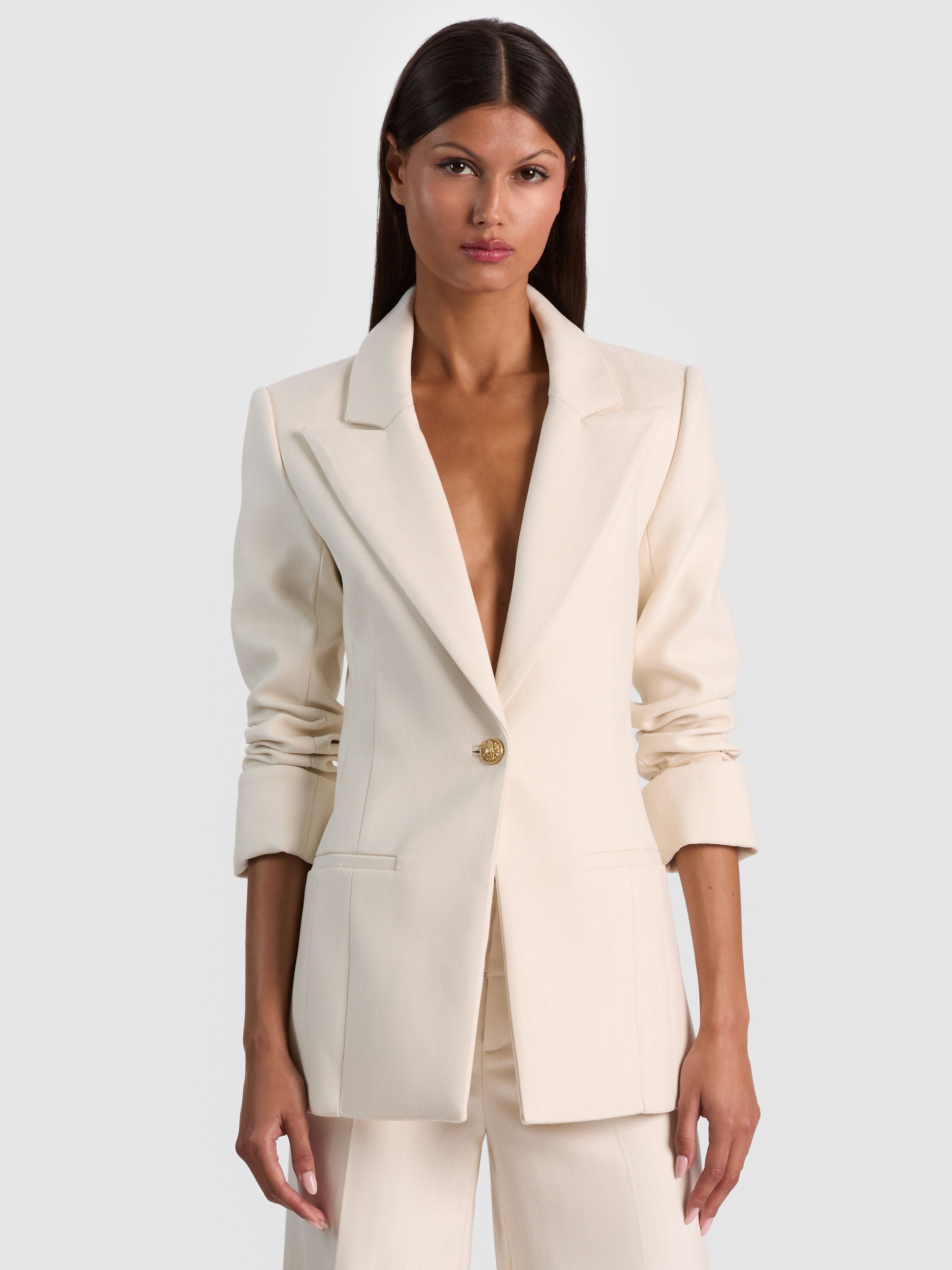 BURNS FITTED BLAZER-ALICE + OLIVIA