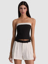 KELLY STRAPLESS TOP-ALICE + OLIVIA