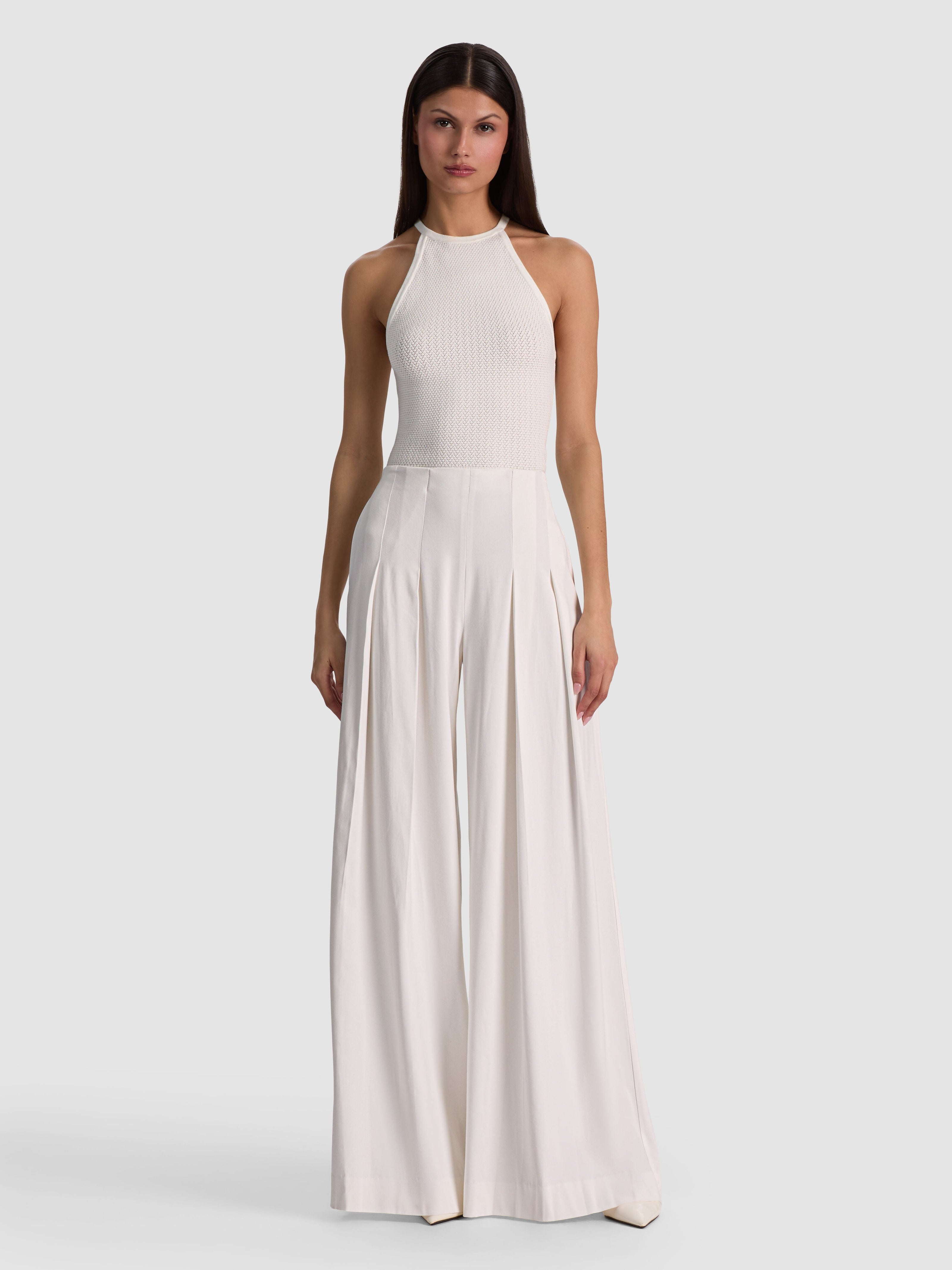 HENRY PLEATED PANT-OFF WHITE-ALICE + OLIVIA
