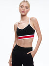 MAUDE BRALETTE-BLACK/PERFECT RUBY-ALICE + OLIVIA