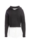 DORMA BOXY HOODIE BUTTON DOWN-ALICE + OLIVIA