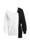 TIFF ASYMMETRICAL V-NECK TUNIC-ALICE + OLIVIA