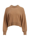 DENVER ROUND HEM SWEATER-ALICE + OLIVIA