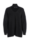 ALCOTT V-NECK PULLOVER-Black-ALICE + OLIVIA