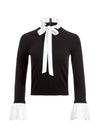 CORNELIA TIE NECK PULLOVER-ALICE + OLIVIA