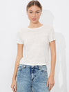 CINDY CROPPED LINEN TEE-ALICE + OLIVIA