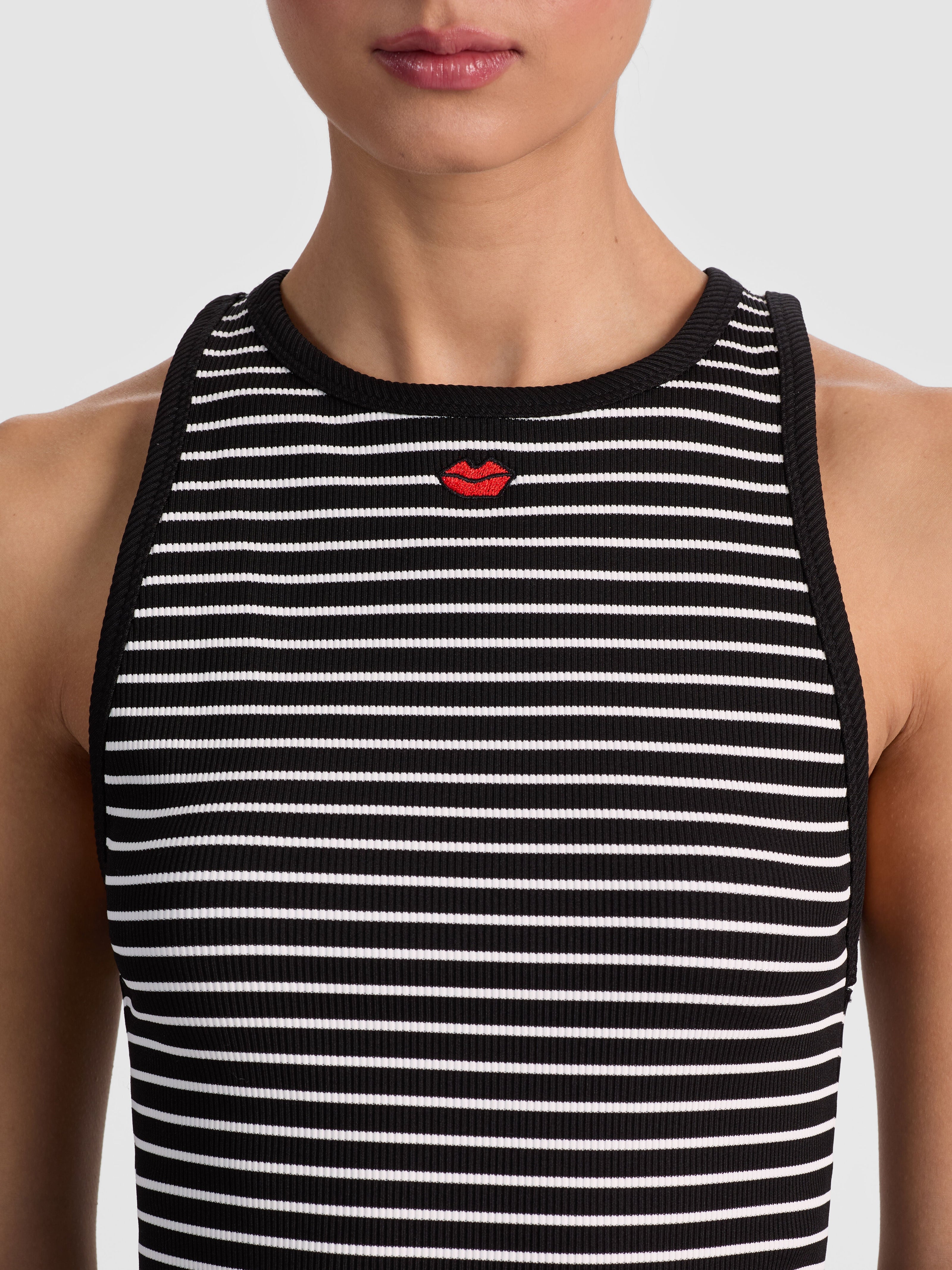 ALLEN EMBROIDERED TANK TOP-ALICE + OLIVIA