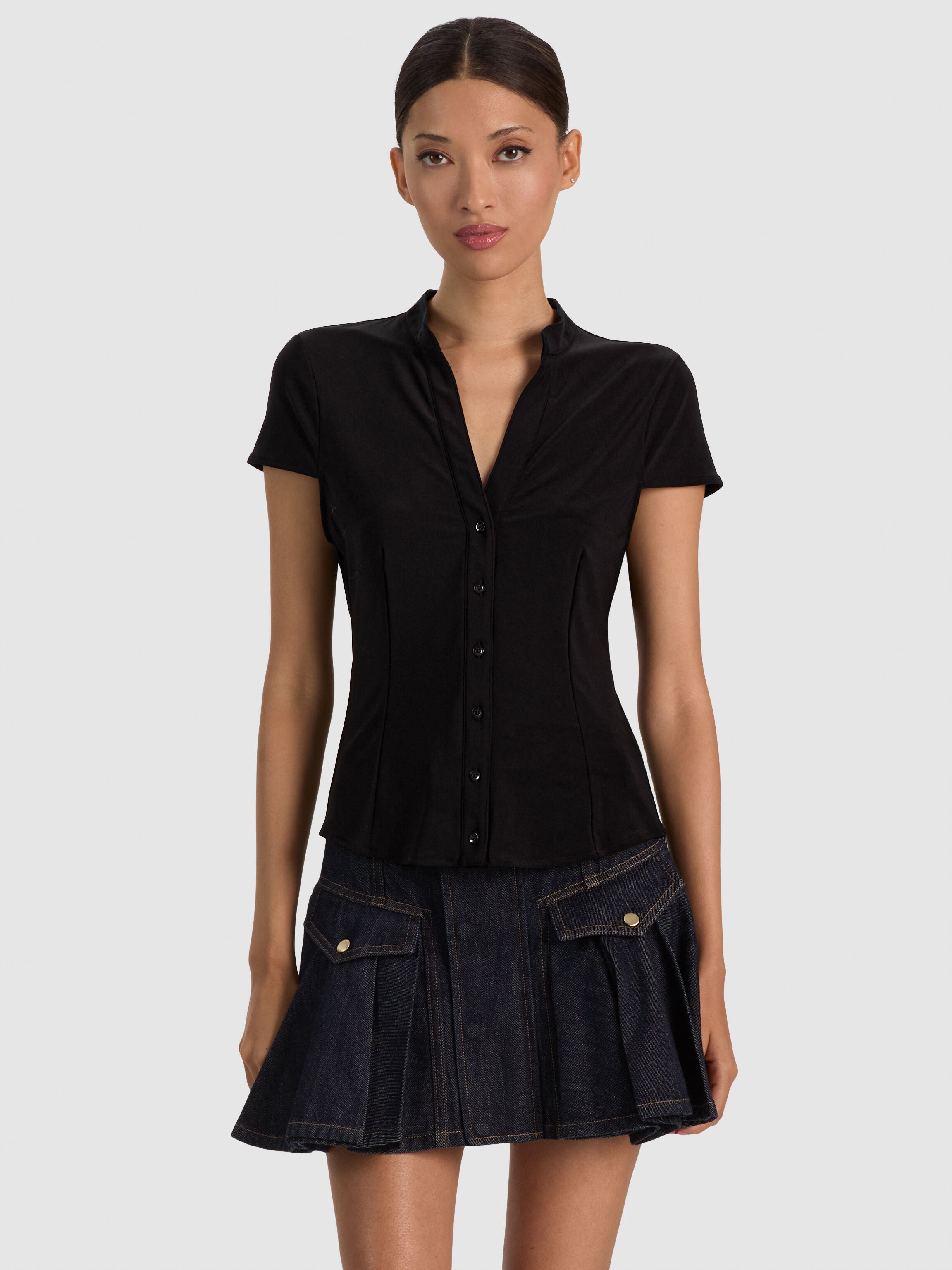 FREYA CAP SLEEVE TOP-ALICE + OLIVIA