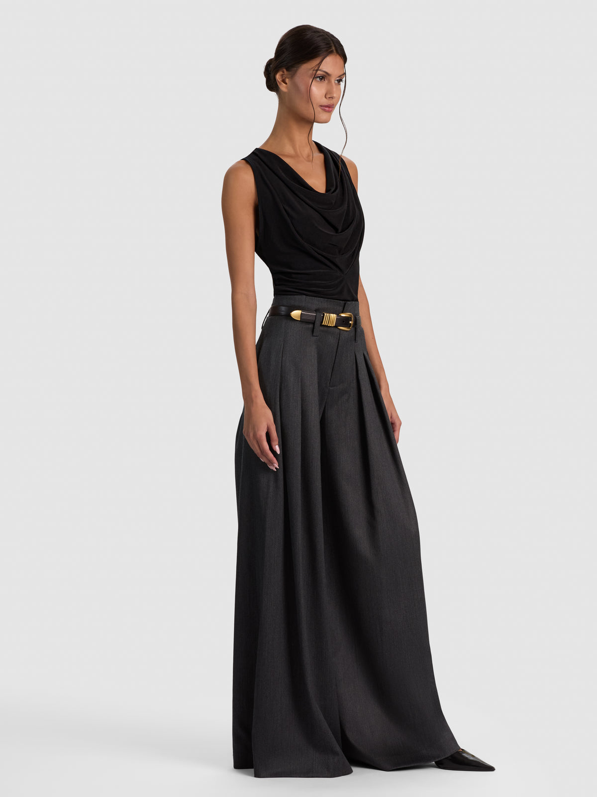 JACQUELINE COWL NECK TANK-ALICE + OLIVIA
