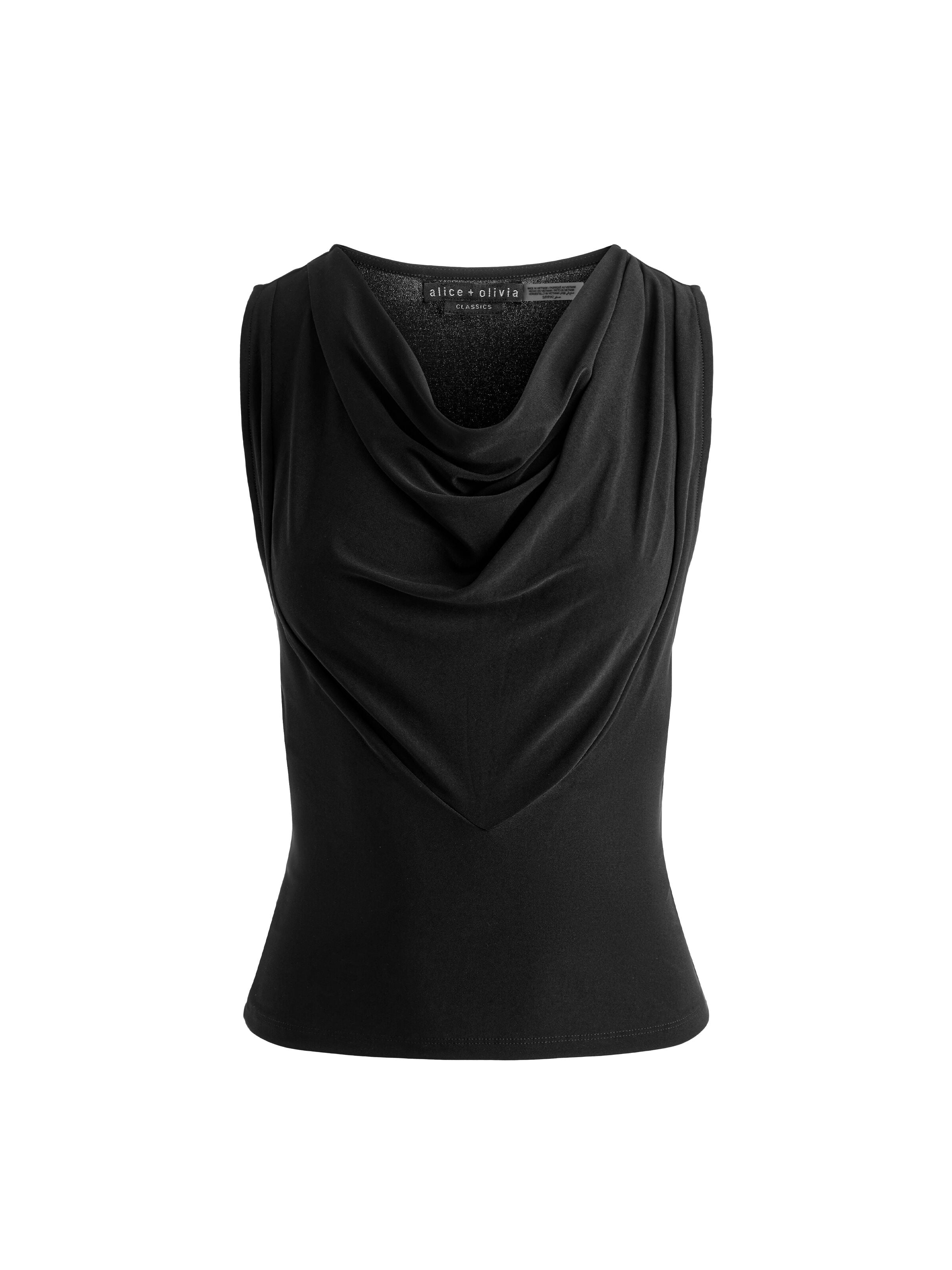 JACQUELINE COWL NECK TANK-ALICE + OLIVIA
