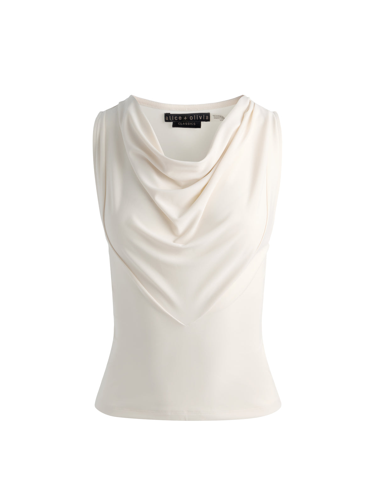 JACQUELINE COWL NECK TANK - CHINO
