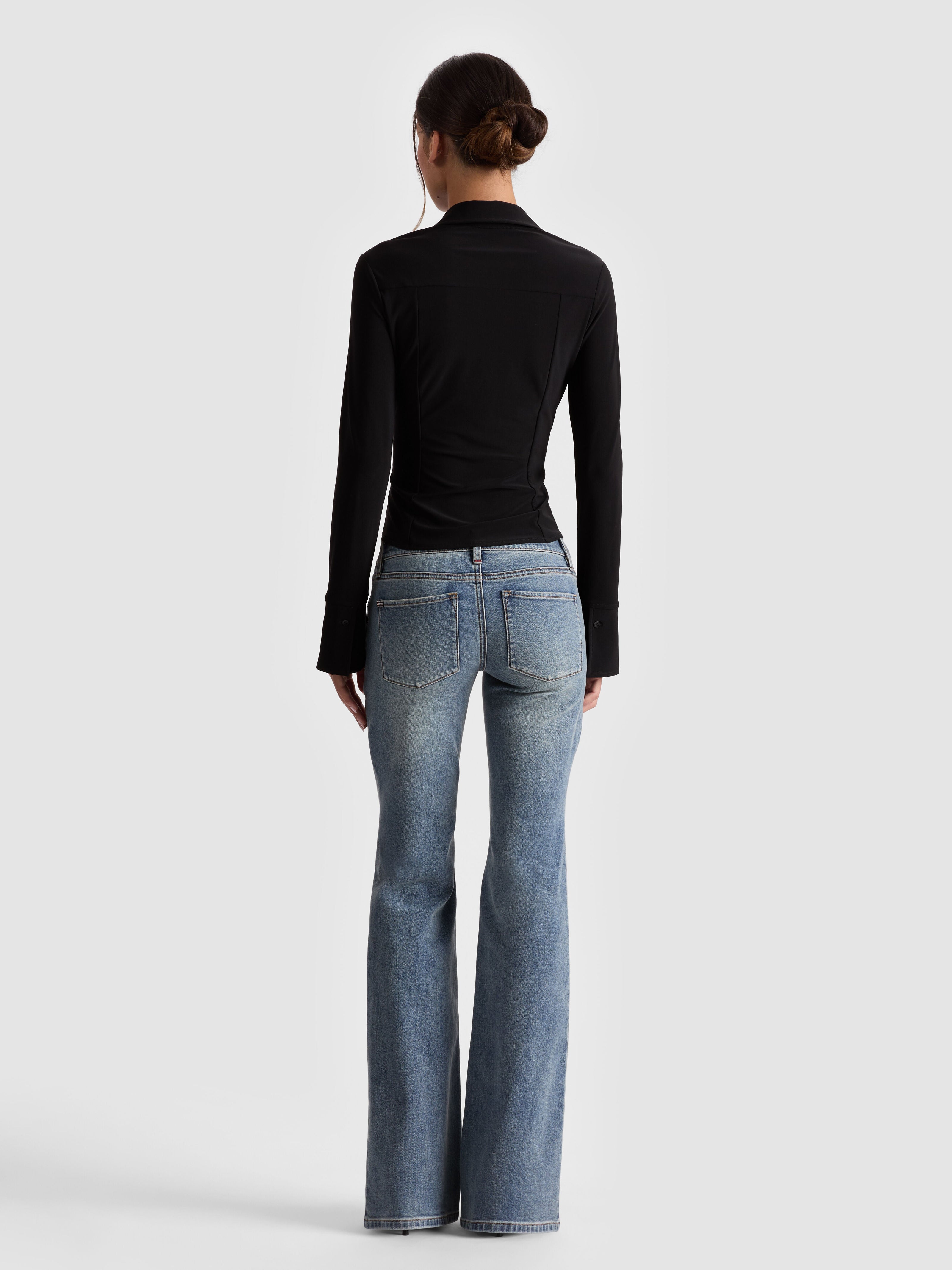FREYA BUTTON DOWN TOP-ALICE + OLIVIA