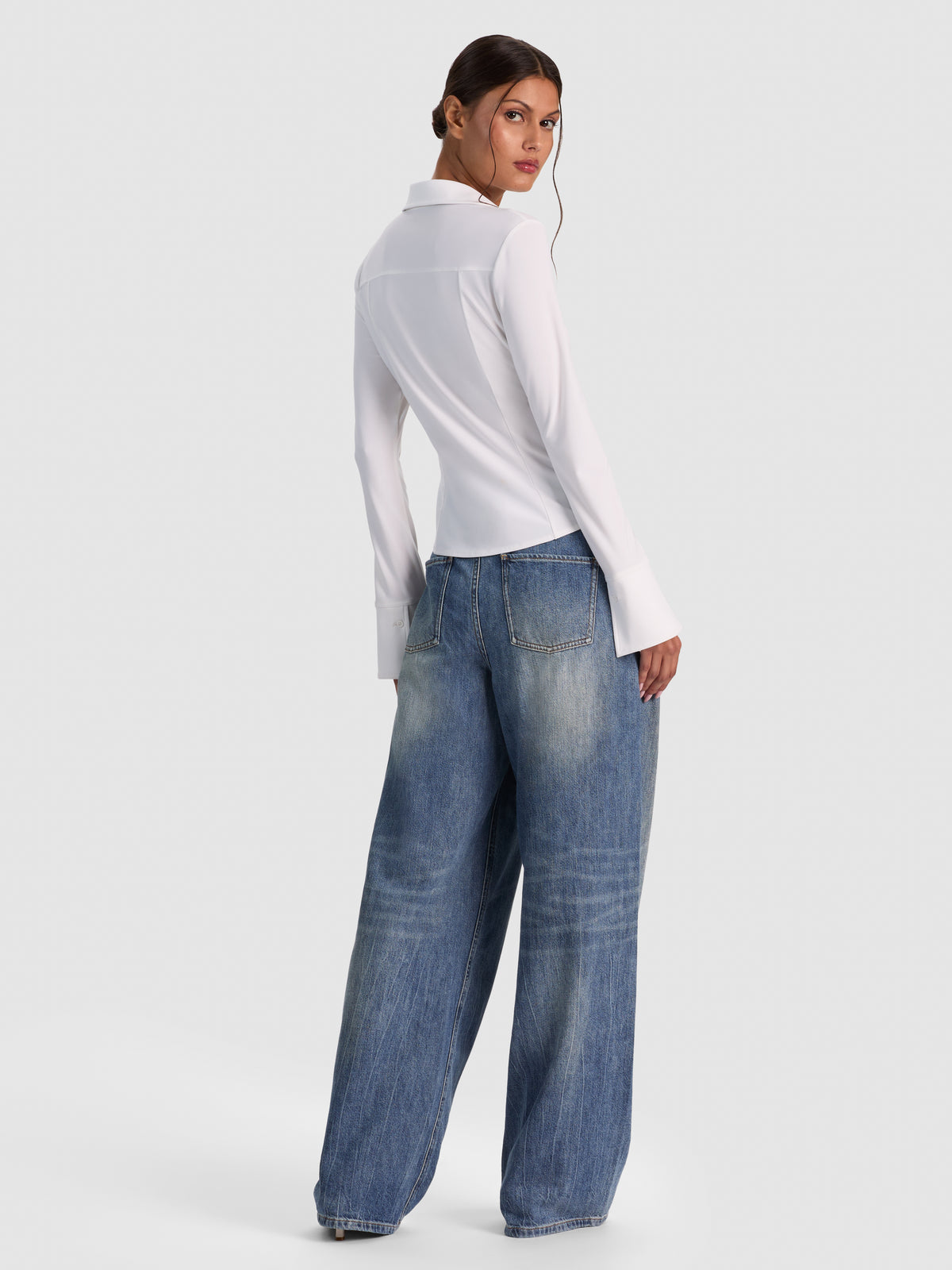 FREYA BUTTON DOWN TOP-ALICE + OLIVIA
