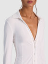 FREYA BUTTON DOWN TOP-ALICE + OLIVIA