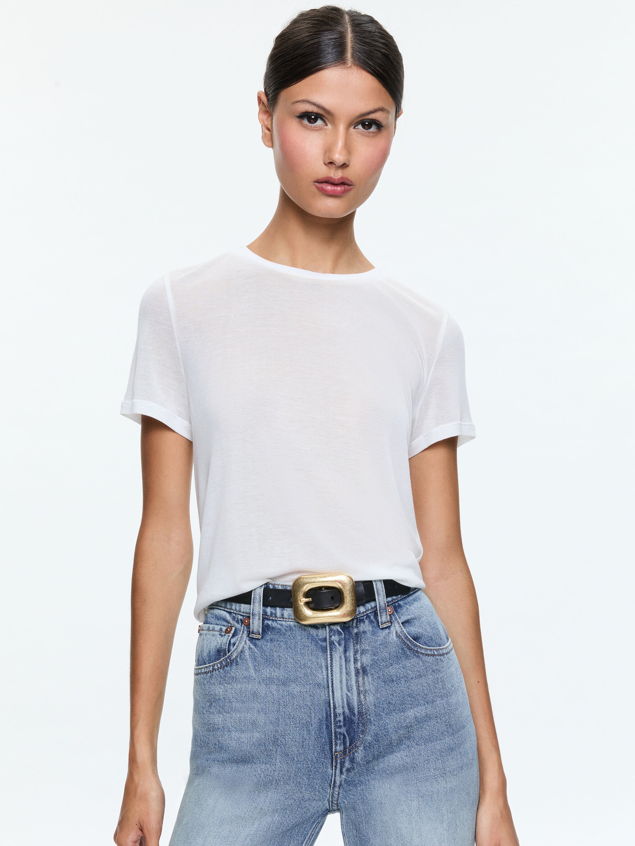 CINDY CROPPED TEE-ALICE + OLIVIA