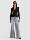 SABLE DOUBLE BREASTED CROPPED BLAZER-ALICE + OLIVIA