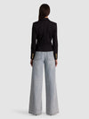 SABLE DOUBLE BREASTED CROPPED BLAZER-ALICE + OLIVIA