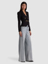 SABLE DOUBLE BREASTED CROPPED BLAZER-ALICE + OLIVIA