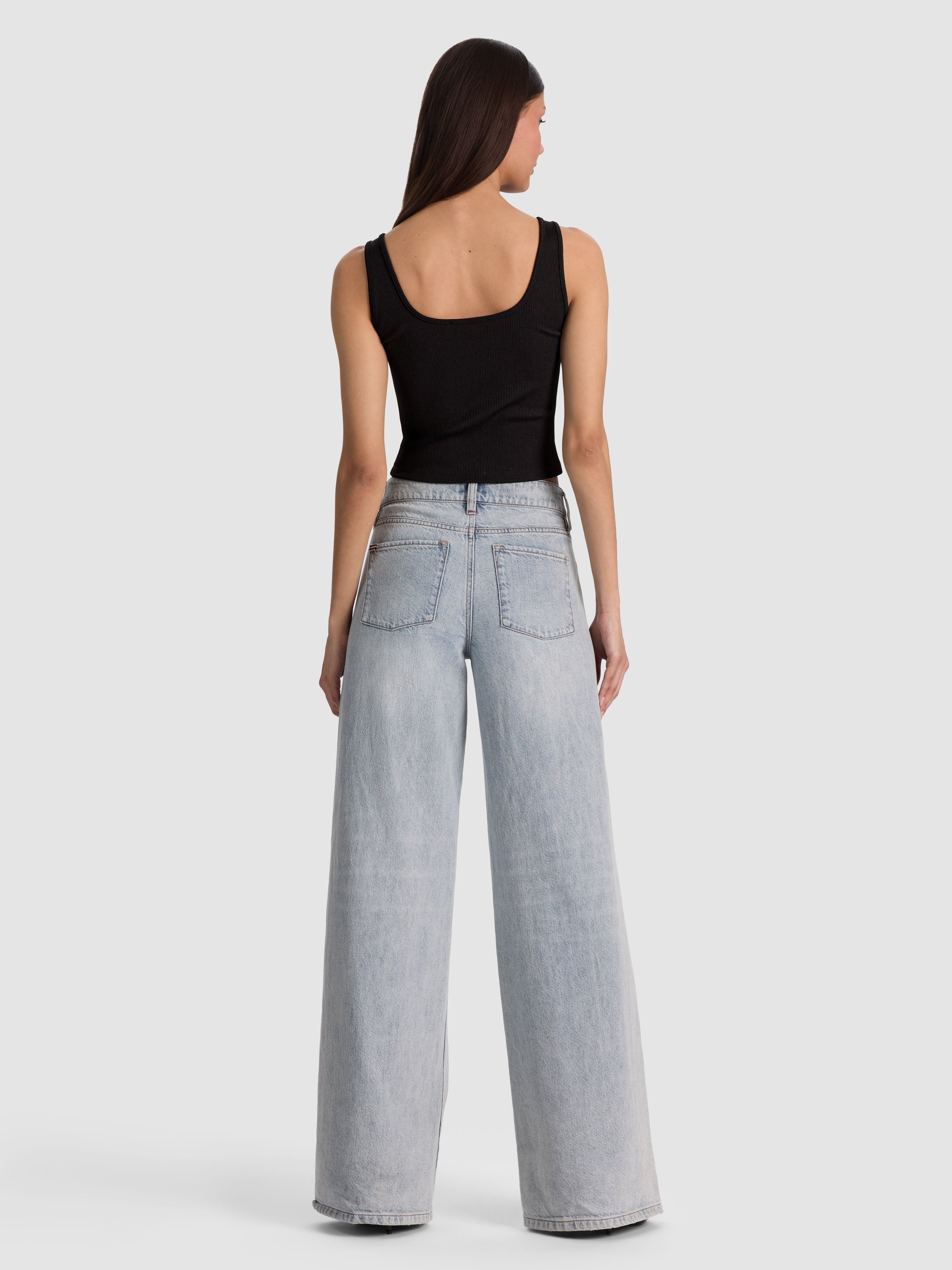DARYN TANK TOP-Black-ALICE + OLIVIA