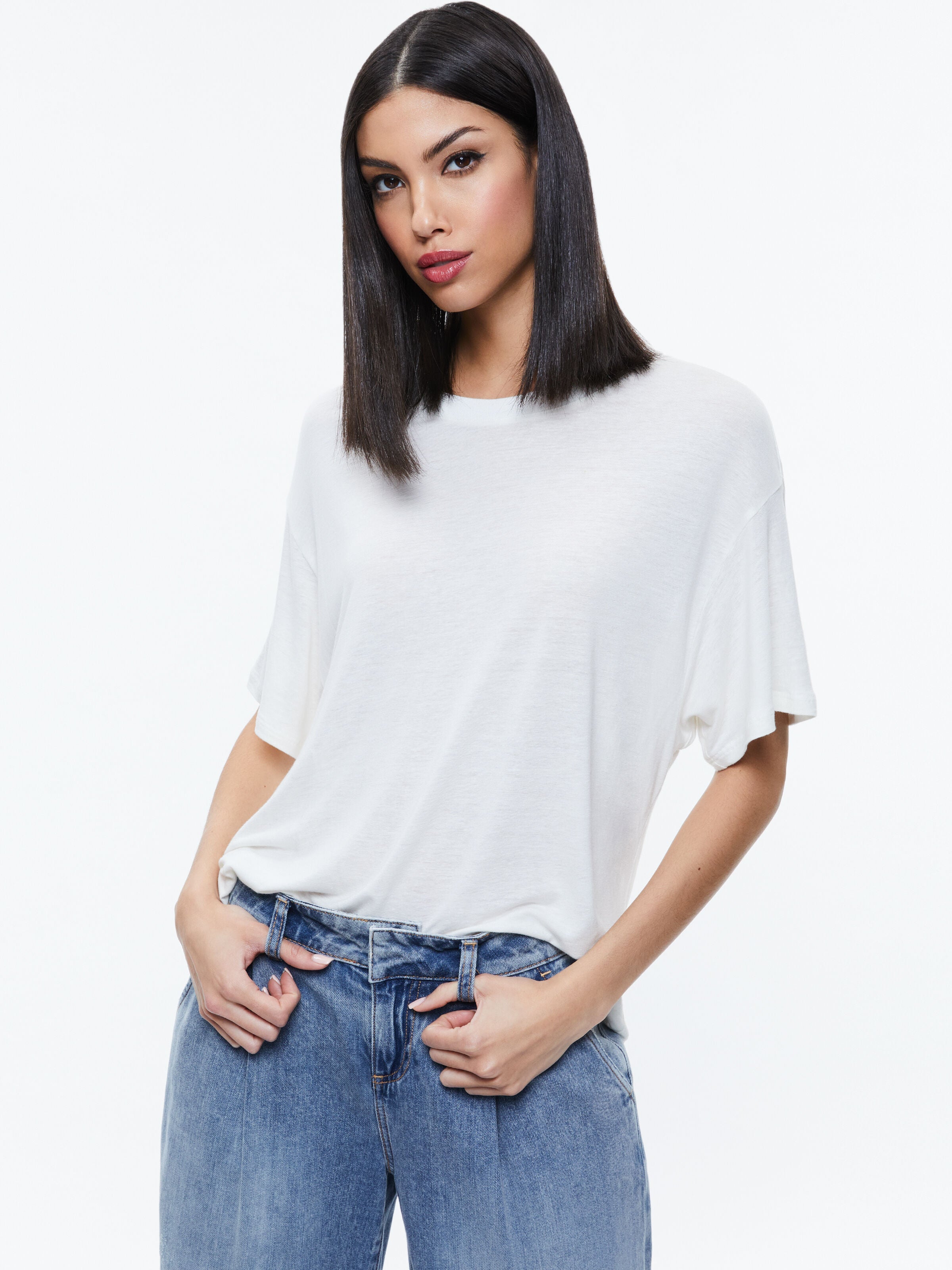 EVAN OVERSIZED TEE-ALICE + OLIVIA