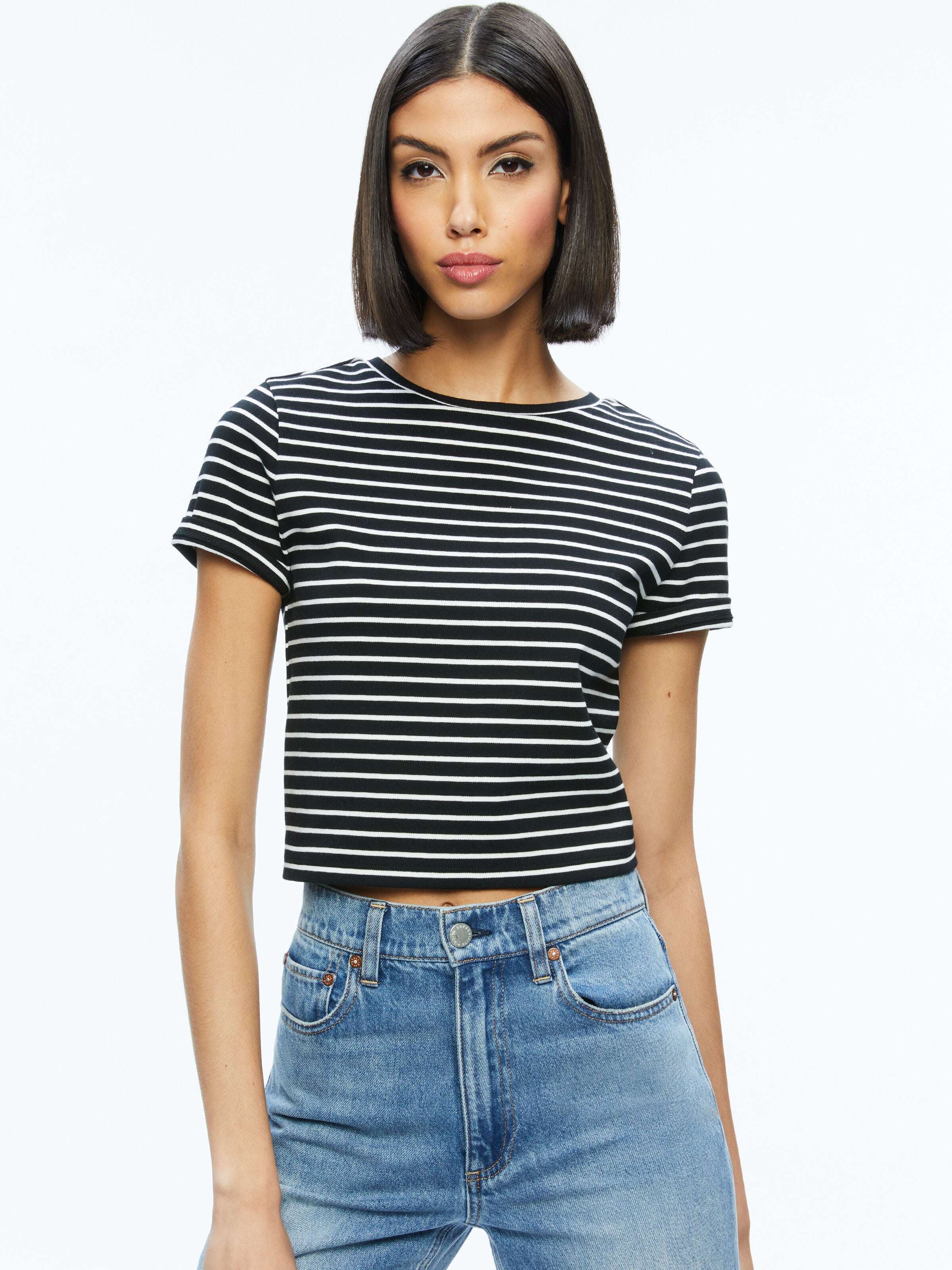 CINDY CROPPED TEE-ALICE + OLIVIA