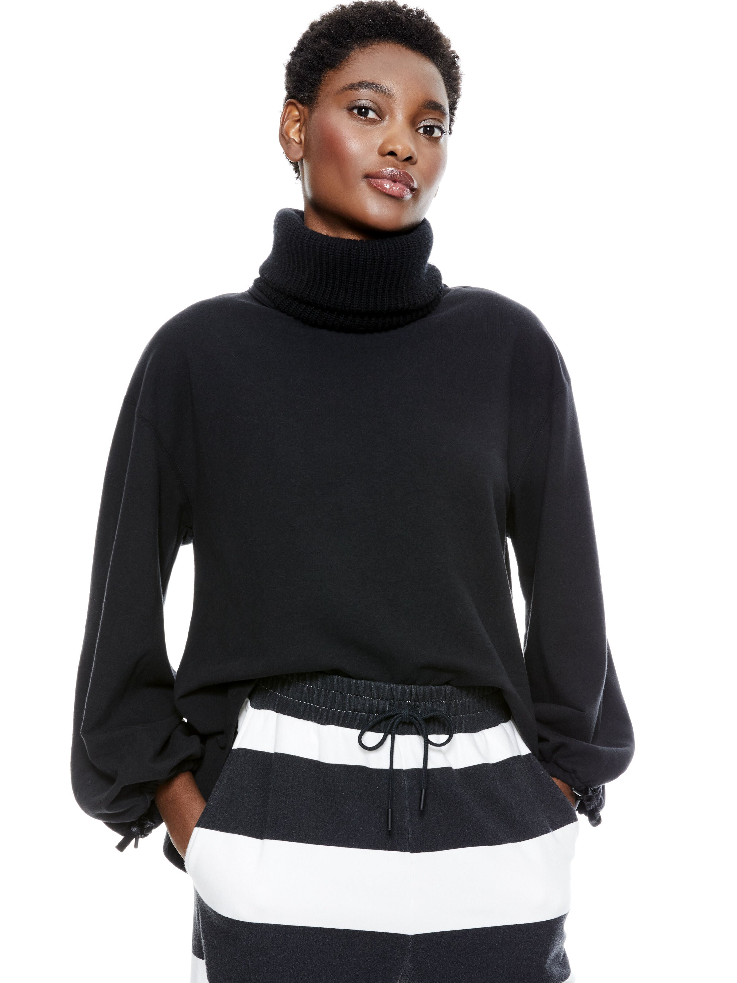 MICHA TURTLENECK SWEATSHIRT-ALICE + OLIVIA