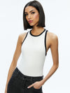 MIRTHA RIBBED RACERBACK TANK-ALICE + OLIVIA