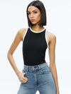 MIRTHA RIBBED RACERBACK TANK-ALICE + OLIVIA