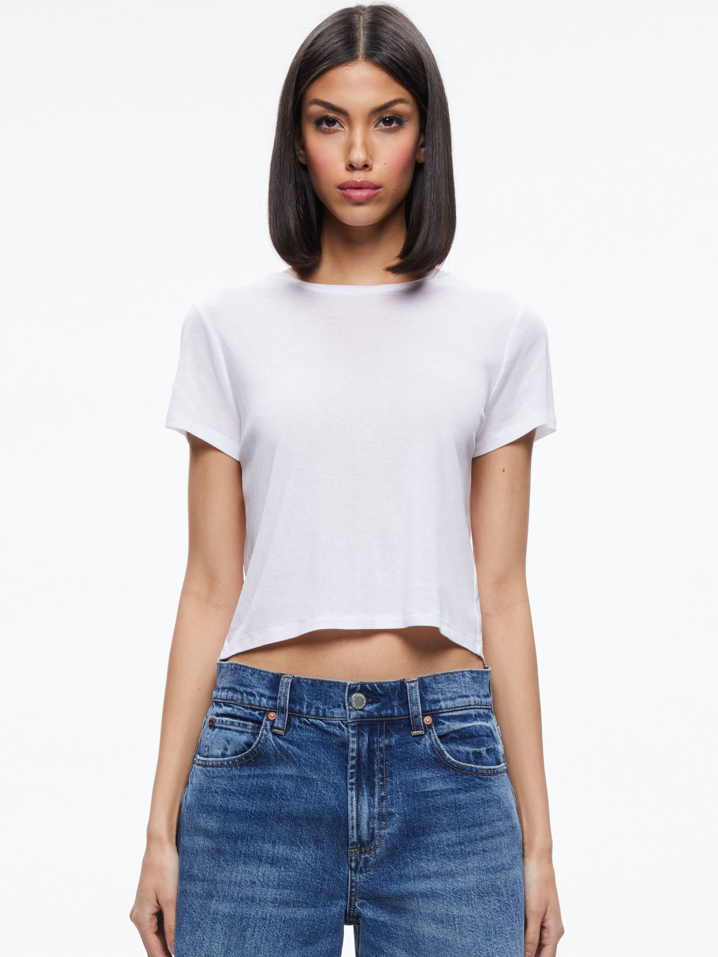 CINDY CROPPED TEE-ALICE + OLIVIA
