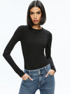 OLEA ROUND NECK BODYSUIT-ALICE + OLIVIA