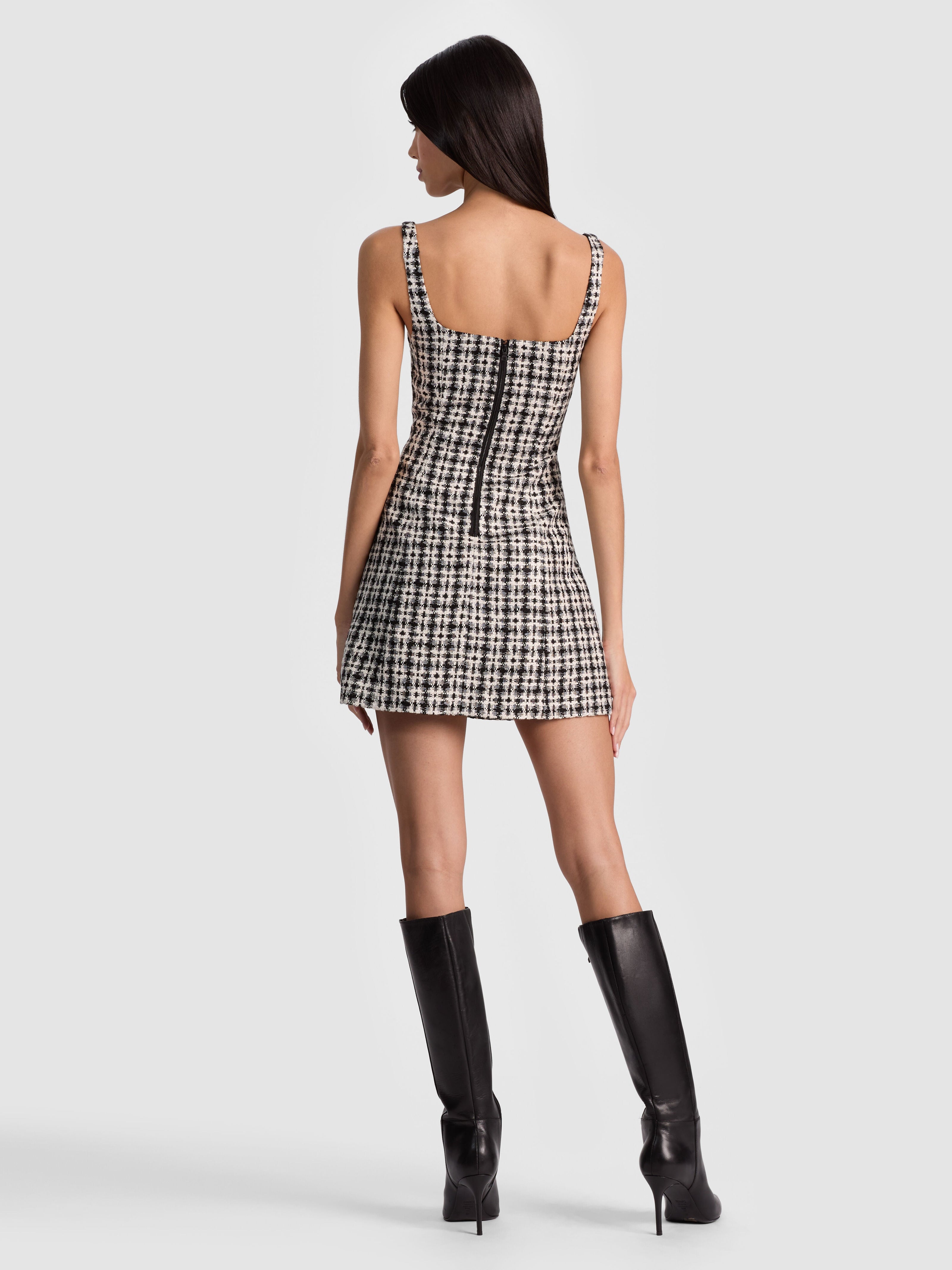 EVE TWEED MINI DRESS-ALICE + OLIVIA