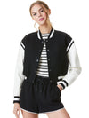 KERI VEGAN LEATHER VARSITY JACKET-ALICE + OLIVIA