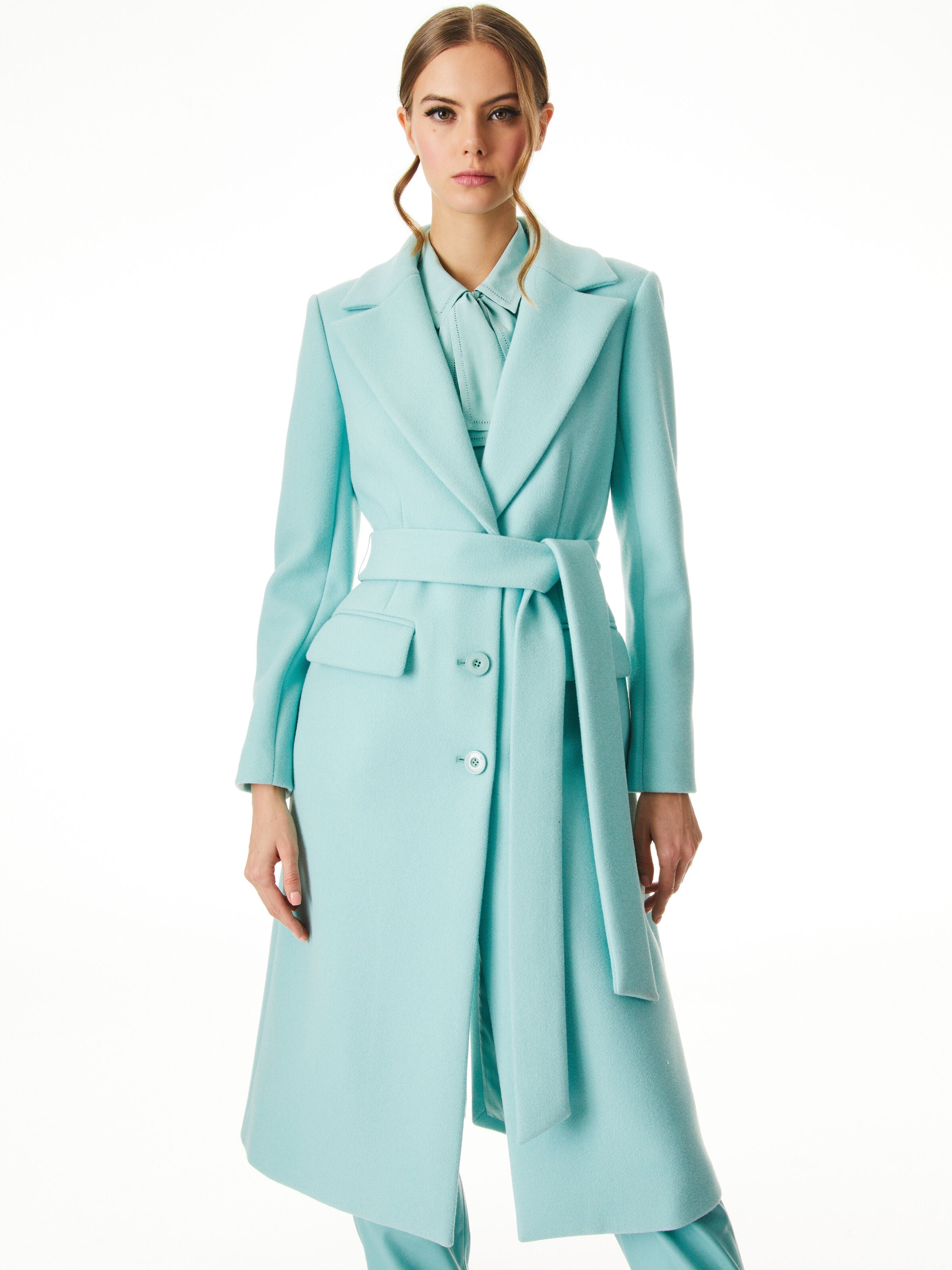 JOELLE BELTED COAT-ALICE + OLIVIA