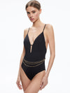 GWYN CHAIN BELT SWIMSUIT-ALICE + OLIVIA