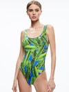 OLIVE SCOOP BACK SWIMSUIT-ALICE + OLIVIA