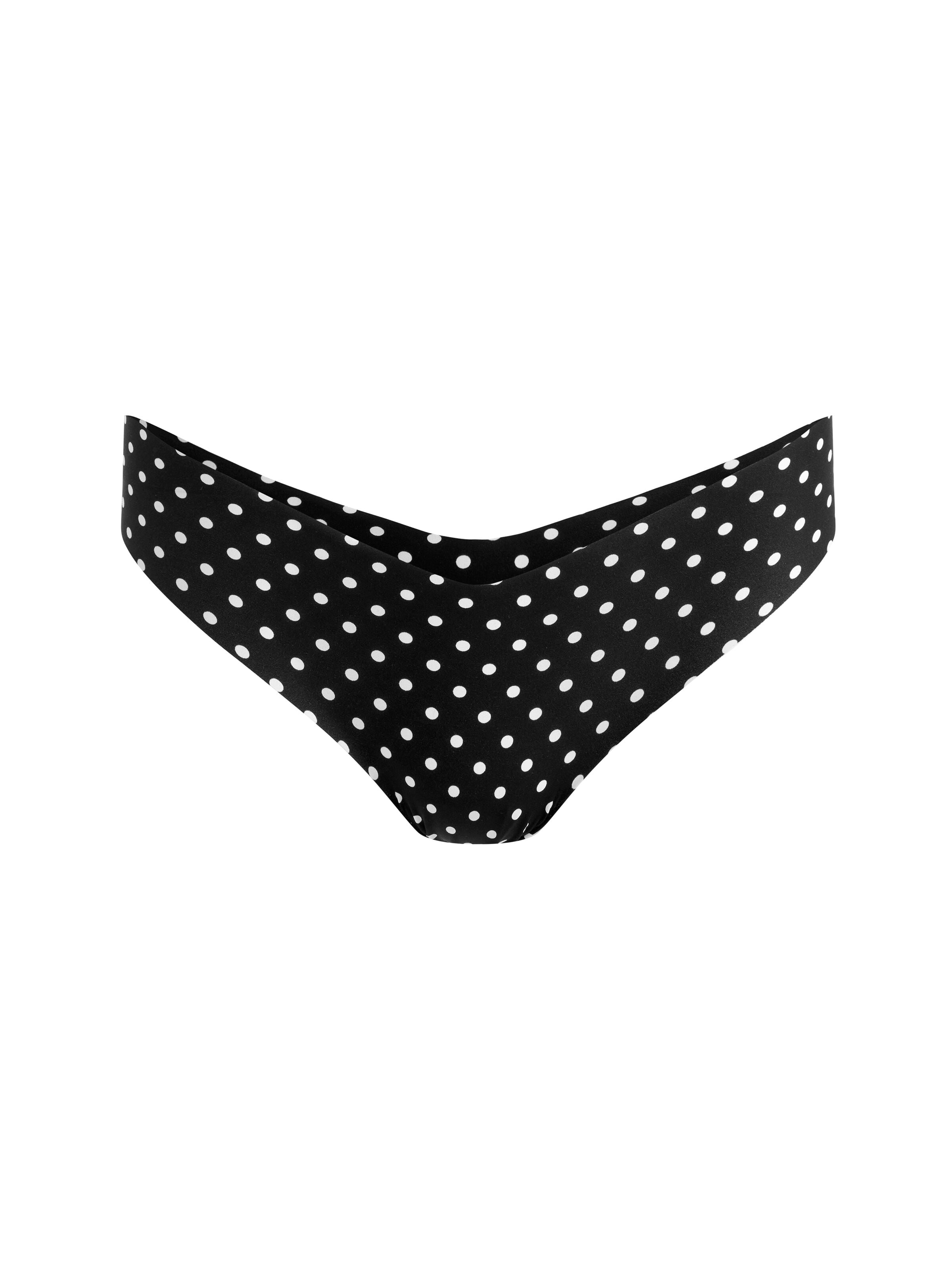 A+O X COMMANDO CLASSIC PRINTED THONG-POLKA DOTS SFT WHT/BLACK-ALICE + OLIVIA