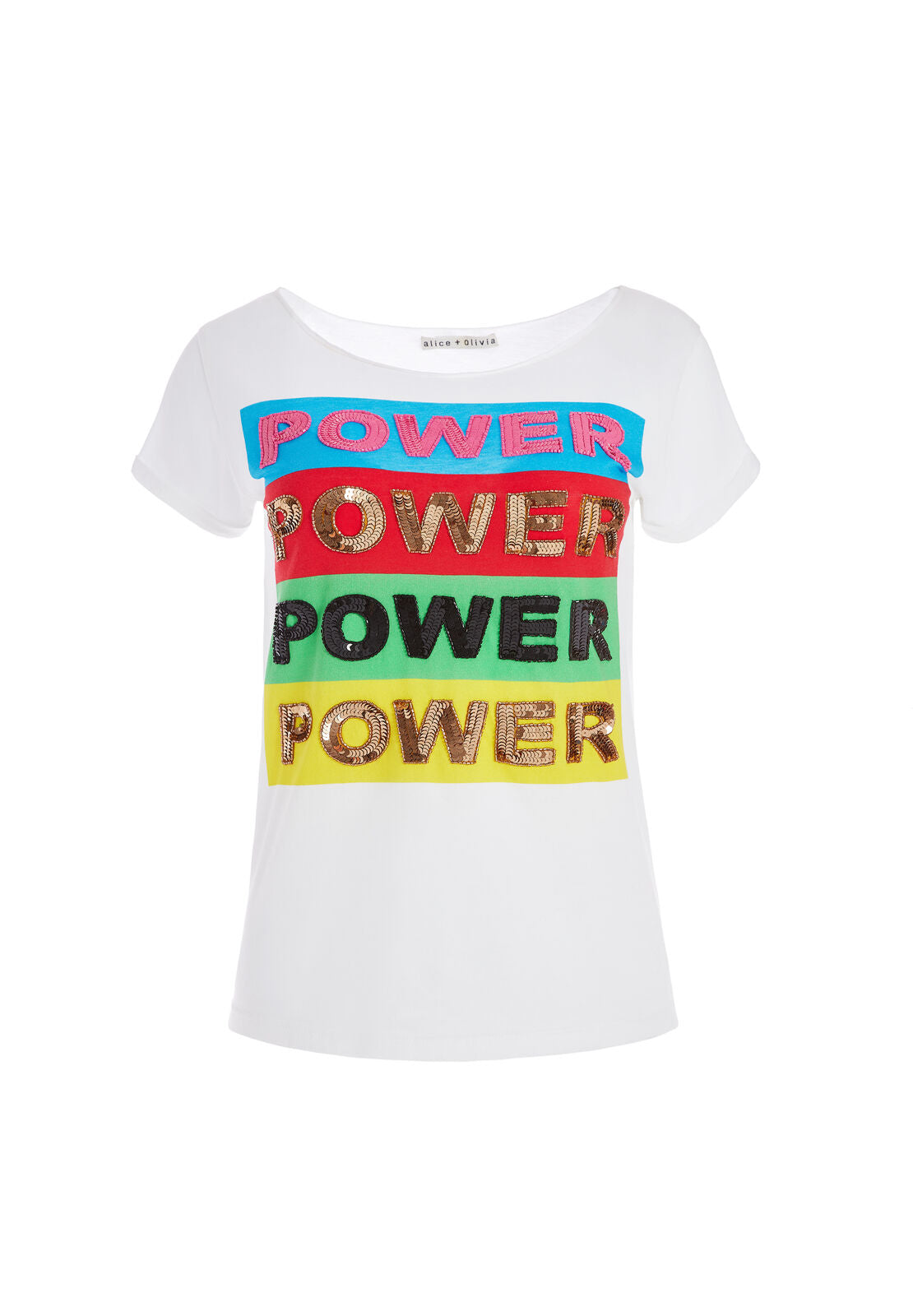 MIKEY EMBELLISHED TEE-ALICE + OLIVIA