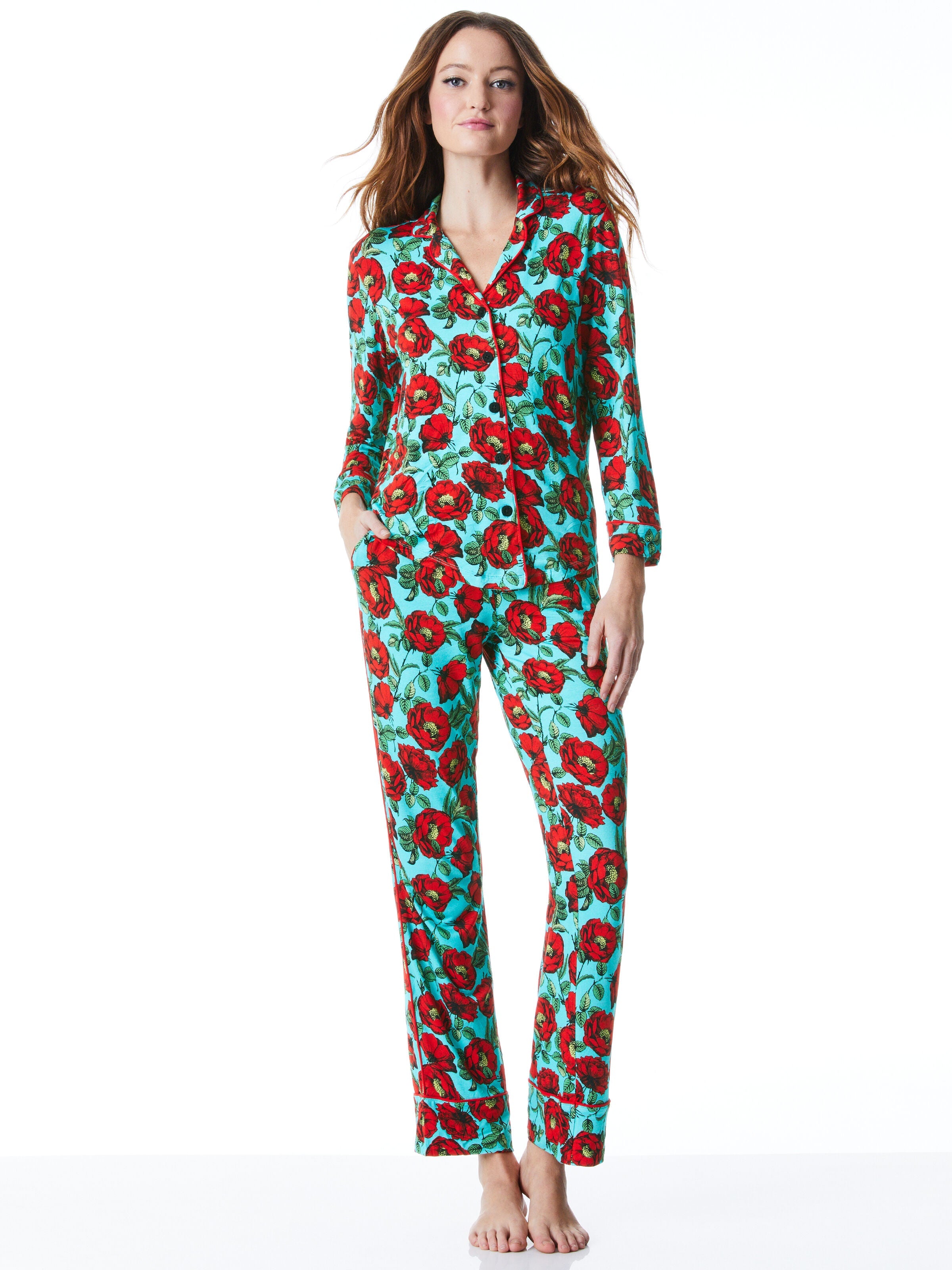 POSH PEANUT X A+O WOMEN'S PAJAMA SET-ALICE + OLIVIA