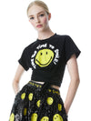 A+O X SMILEY JASPER EMBELLISHED TEE-ALICE + OLIVIA