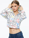 A+O X LELE PONS HEARTS BARRON CROPPED HOODIE-ALICE + OLIVIA