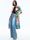 A+O X BASQUIAT NEVADA VEGAN LEATHER TRENCH COAT-ALICE + OLIVIA