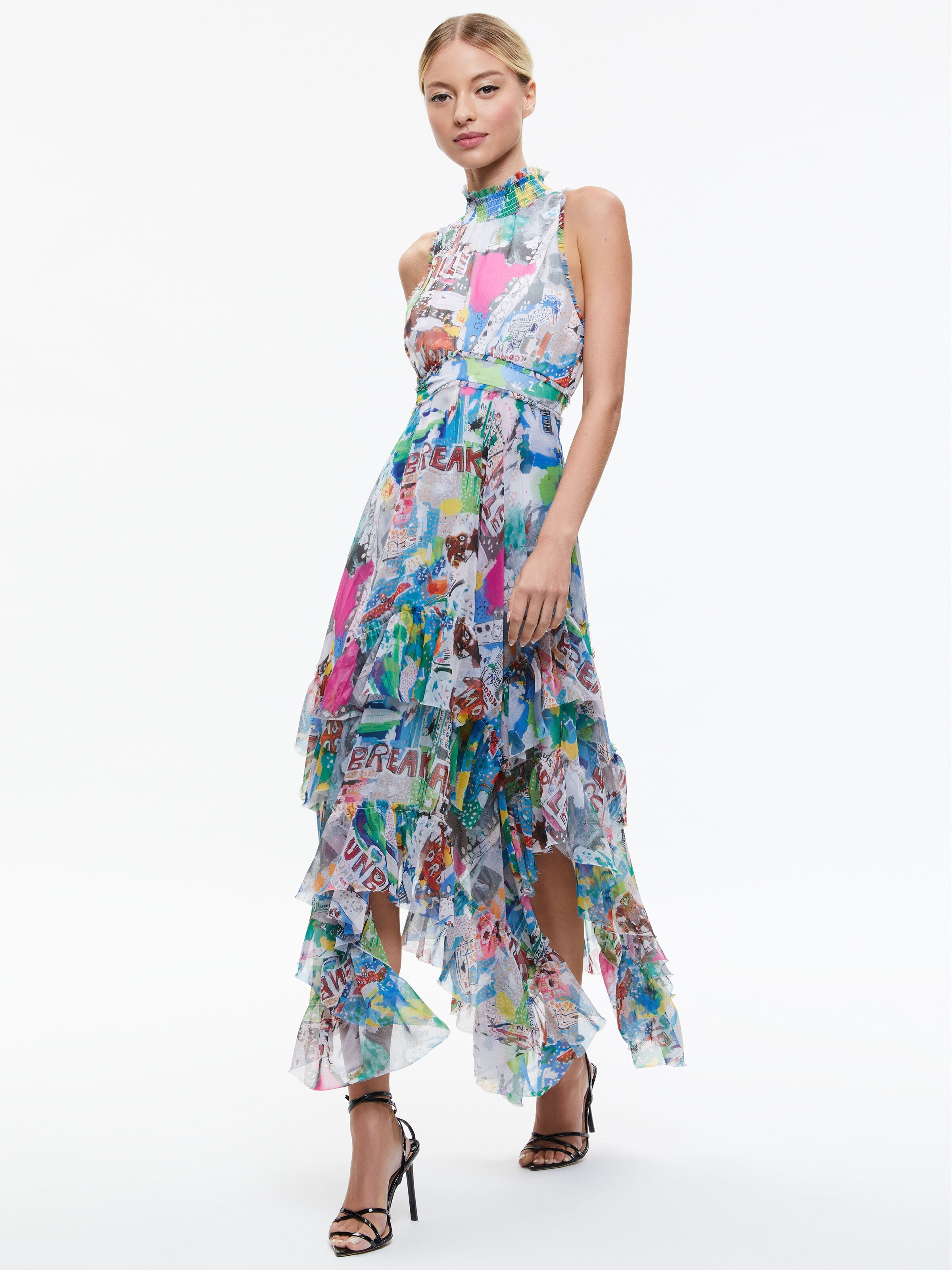 A+O X BASQUIAT EVELYN MAXI DRESS