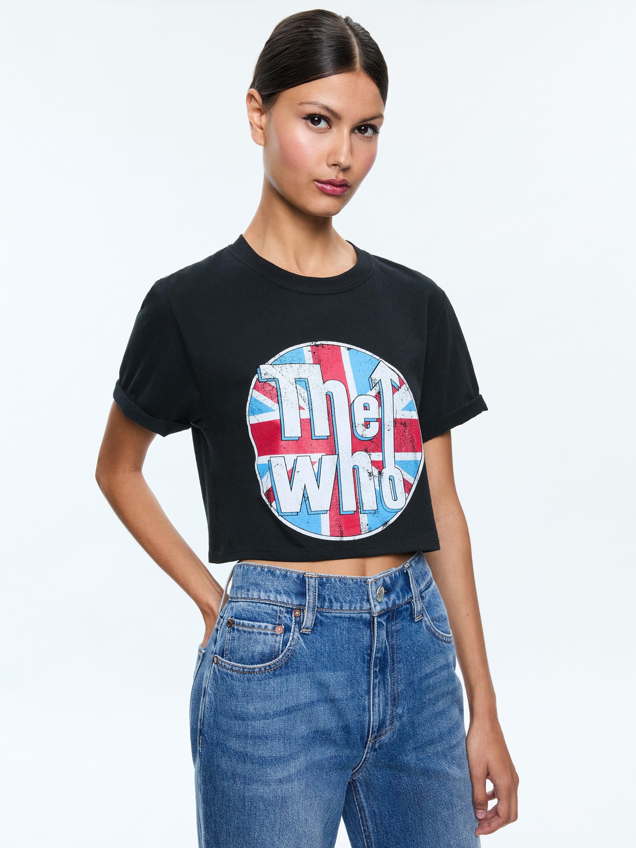 MAXIE CROPPED TEE-ALICE + OLIVIA