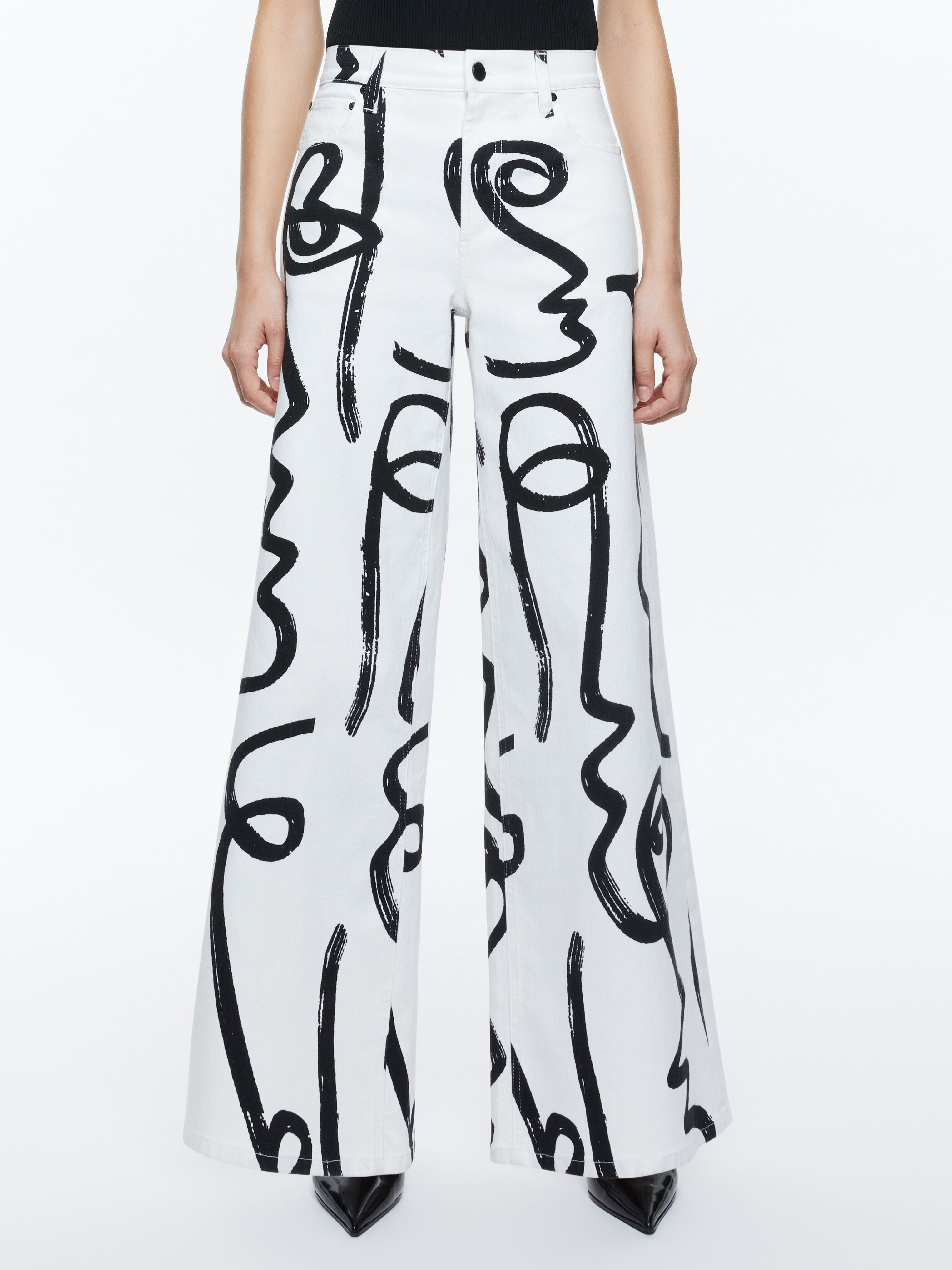 A+O X KOKETIT TRISH MID RISE BAGGY JEAN-AROUND THE WORLD-ALICE + OLIVIA