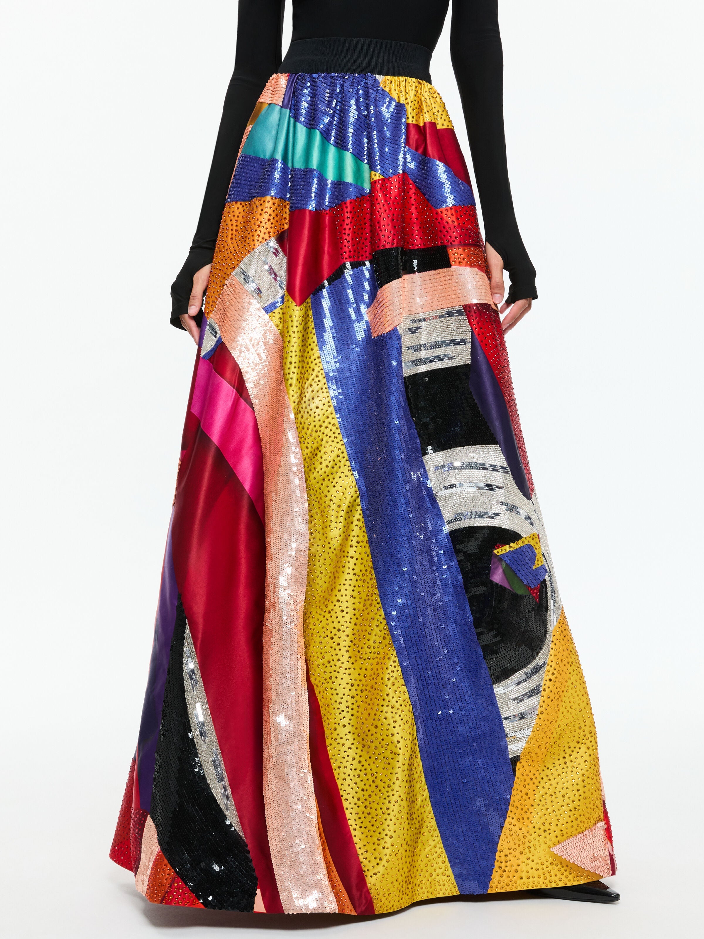 A+O X TOM WESSELMANN TINA EMBELLISHED BALLGOWN SKIRT