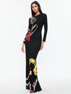 A+O X TOM WESSELMANN DELORA OPEN BACK MAXI DRESS-ALICE + OLIVIA