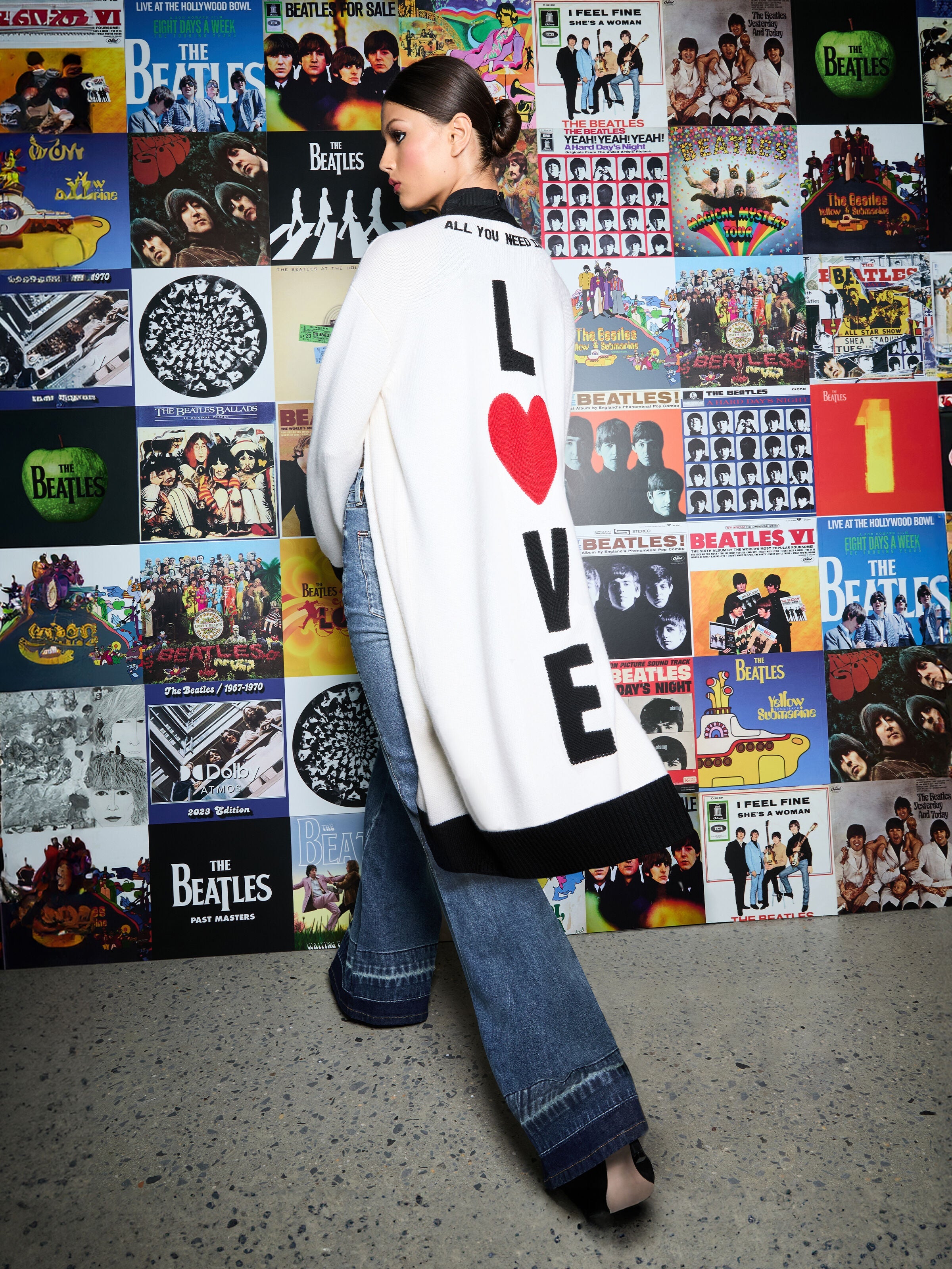 A+O X THE BEATLES BRADFORD MAXI CARDIGAN-ALICE + OLIVIA